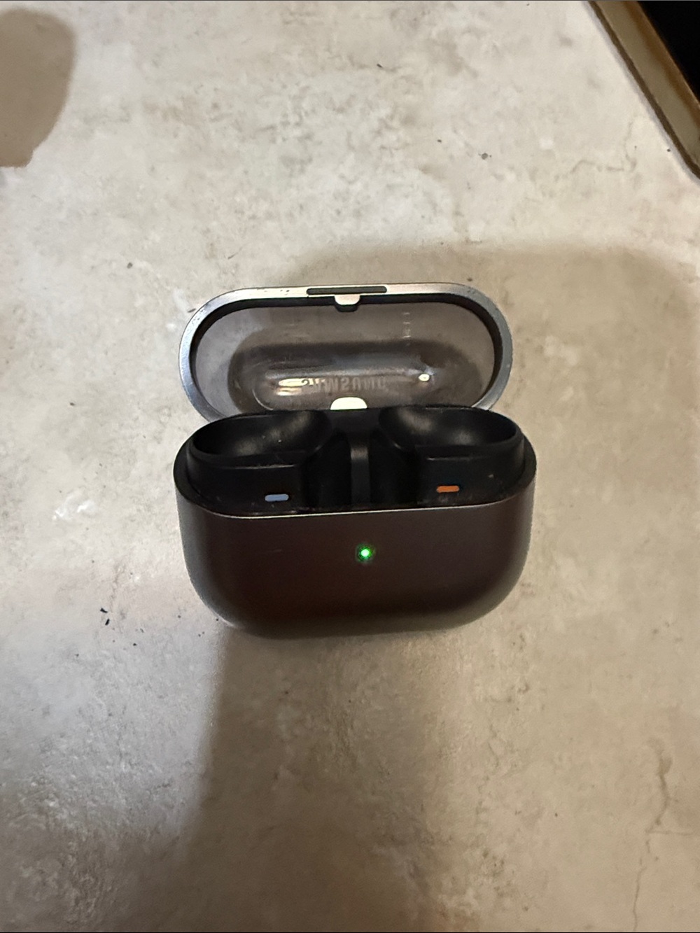 Samsung Galaxy Buds3 Pro True Wireless Earbuds Charging Case in Black and Silver
